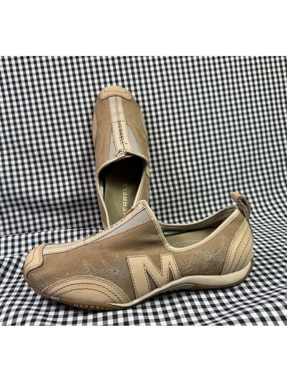 Merrell Barrado Sport Beige Womens 9 EU 40 Vintage Y2K Zip Gorpcore Sneakers